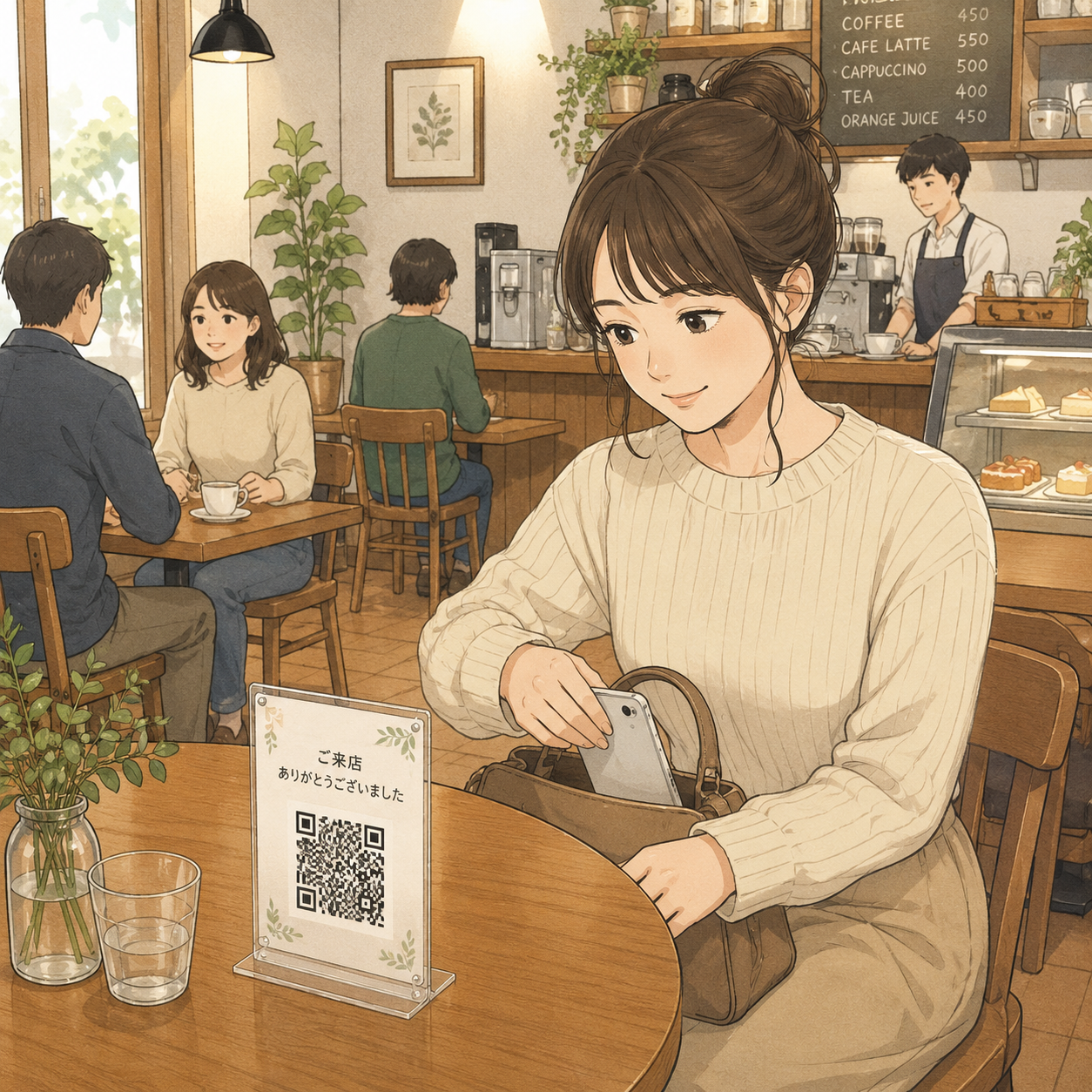 STEP01 QRコードを置くだけ